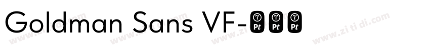 Goldman Sans VF字体转换